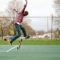 Skateboarder Performing Tricks