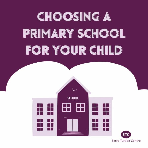 primaryschool Graphic of a school building with text reading choosing a primary school for your child